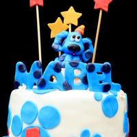 Blues Clues 4Th Birthday Cake I made this cake for a little girl named Mabel who is turning four tomorrow and is in love with Blues Clues. Everything is made out of MM...