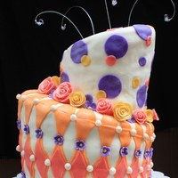 Topsy Turvy Cake I made this cake for a friend who is suffering from hodkins disease. There was a silent auction for the cake and it went over very well.