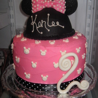 Minnie Mouse I made this cake for my daughter's 2nd birthday. The first time I tried a fondant bow and it turned out fantastic. The number 2 was...