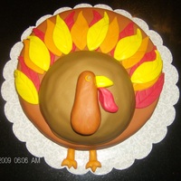 Turkey Cake Fondant Turkey Cake