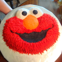 Elmo Cake I made this for my neices 1st birthday party. She LOVES Elmo!