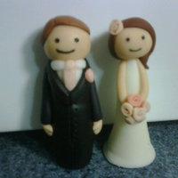 Bride And Groom Bride and Groom made out of Gumpaste