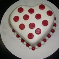 Heart Cake Heart Cake made with leftovers