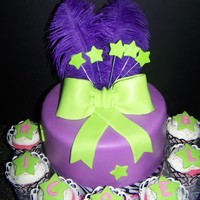 12Th Birthday Cake And Cupcakes 