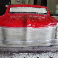 Vintage Car W/ Flames 