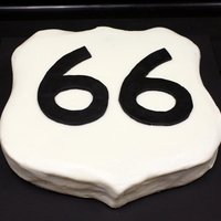 Route 66 Cake Route 66 cake for a 66th birthday