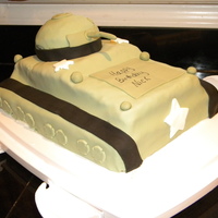 Army Tank My son wanted an army tank for his 9th birthday and this is what I came up with.
