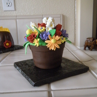 Flower Pot Another cupcake I copied from cupcake envy! Flowers are all made of gumpaste and the pot is covered in fondant. TFL!