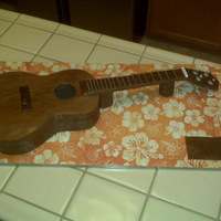 Ukelele Cake Ukelele cake for my friend's birthday. Sorry for the bad pic, taken with my phone.TFL