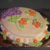 Mini Mini birthday sample using scraps of colored buttercream colors