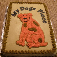 My Dogs Place This is a cake order for a local business...Marble with buttercream..