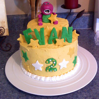 Evan's Barney Birthday Cake 