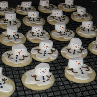 Snowman Cookies My version of the melted snowman cookies. They were so cute, I couldn't resist trying them myself. Made for my son's preschool...