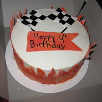 Hot Wheels Cake Hot Wheels themed cake. French vanilla cake with chocolate mousse and vanilla buttercream. Flames made from 50/50 fondant and gumpaste....