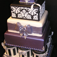 Goth Princess Wedding Cake Design inspired by Lindee's 2009 first place wedding cake. This was a display cake for a trade expo. All decoration is edible...