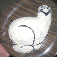 Schmoo Cake A schmoo was a character in the Lil' Abner comic series - it was created from scratch for someone's birthday.