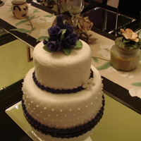 Mom's Birthday Cake My fourth fondant cake, 1st tiered cake. March 2009