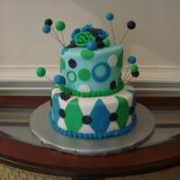 2Nd 2 Tier Birthday Fondant Cake 