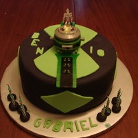 Ben10 Omnitrix Cake Toy Omnitrix, Fondant everthing else, diamond cutters
