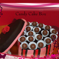 Candy Box Cake made to look like a candy box.