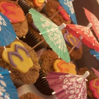 Beach Party! These were for an engagement party for a friend who was getting married in Key West! The flip flops are molded candy