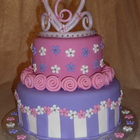 The Princesses 6Th Birthday My daughter saw a cake by jo3d33, and wanted me to make it for her...exactly...no changes!!! I changed it a bit, but thanks to jo3d33 for...