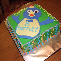 Pablo Cake I made this cake for a little boy who likes Pablo of the backyardigans. Vanilla cake with white chocolate buttercream icing. Pablo is...