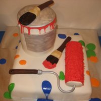 Painter's Retirement Cake 