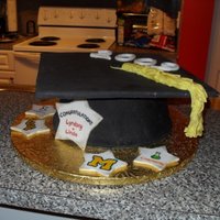 Graduation Cap graduation cap with personalized fondant stars