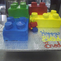 Lego Cake all bc....with fondant lego man....tfl