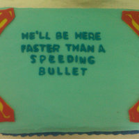 Superman Baby Shower My cousin asked me to make this for her baby shower celebrating a baby boy to be named Clark. Cake and frosting are all vegan. Decorations...