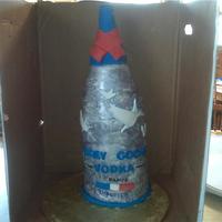 Grey Goose Bottle Cake This is my first attempt at such a cake. The glaze ran a bit, but otherwise i think it came out fairly well considering that it was my...