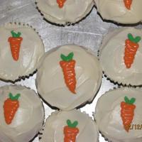 Carrot Cupcakes Carrot cupcakes with cream cheese frosting. That I made for a HOA meeting.