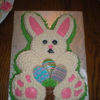 Easter Bunny Cake With Sugar Cookies Carrot cake with cream cheese frosting