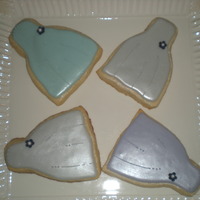 Shower Cookies dresses done in her wedding colors.