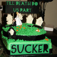 Best Divorce Cake I laughed out loud several times making this one :)