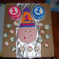 Little Spread I Whipped Up... 2 smash cakes, cup cakes and baby cake.