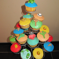 Cupcakes - Theme Ecuador My mother-in-law wanted cupcakes with theme Ecuador, for a dinner with the people who went on a trip to Ecuador