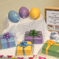 Birthday Balloons And Presents Teacher appreciation birthday celebration.