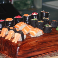 Sushi Cake Sushi cake ...every thing is edible...and nothing fishy about it!!