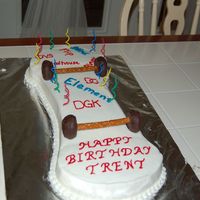 Skateboard Thank you to Irisinbloom for sending me the instructions. My son thought the cake was cool.