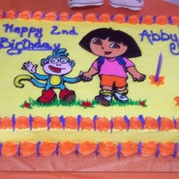 ::dora The Explorer Buttercream Transfer:: 