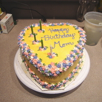 Flowery Heart This I made for my MIL. All buttercream