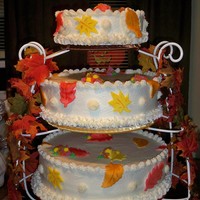 Fall Wedding Cake 