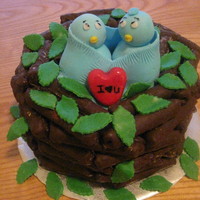 Love Birds Nest!! Thanks to many cakes on CC for inspiration!!!