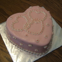 Hearts Pink MMF, white bc.Did this before I learned anything about cake boards. I'm still learning...