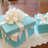 Tiffany Cake This is a cake a did for a friends daughter. It was here 1st B-day. The smaller cake is her smash cake. It was a fun yet challenging.