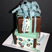 My First Gift Box And Gumpaste Bow This one is a surprise for my mom. We usually decorate cakes together. She is super special to me and I hope she likes it. WASC with...