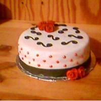 Black White And Red Practice Cake This is the 3rd fondant cake that I have made, it was made just for practice. It is a homemade carrot cake, the carrots came from my garden...