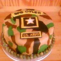 Welcome Home Army Welcome home Army Cake! Chocolate with vanilla buttercream.